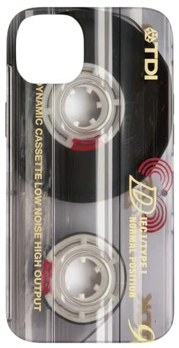 Cassette Tape Retro 1980s 90s Audio Vintage Technology Case for iPhone 14 Plus
