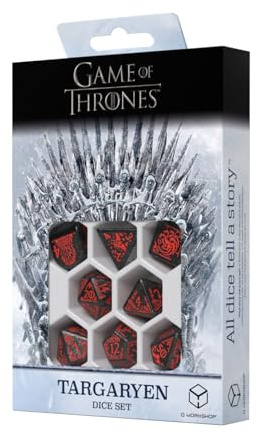 Q-Workshop Game of Thrones. Targaryen Dice Set.