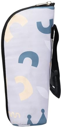 FESSOSKO Borsa Isotermica per Biberon, Borsa Termica per Bottiglie, Porta Bottiglia Termico, Thermos Portabiberon, Adatto per Bottiglie D'acqua, Bottiglie di Latte e Bevande in Lattina