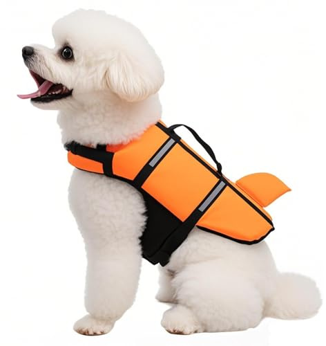 Giubbotto Di Salvataggio Per Cani,Giubbotto Galleggiante per Cuccioli | Indumento Sicurezza Per Nuoto Barca E Spiaggia Con Galleggiamento