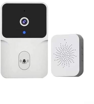 Whychstore Smart Video Türklingel, drahtlose HD-Kamera, für KEMENT, mit Zwei-Wege-Audio-Visions-Fernbedienung, Heim-Gegensprechanlage, Sprachwechselfunktion für Haustür-Sicherheit