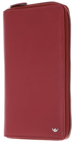 Golden Head Leder Ausweisetui Polo RFID Protect RV-Reise Brieftasche 4487 Rot dunkelrot