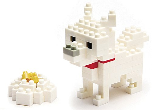 nanoblock NBC-005 - Hokkaido Dog, Minibaustein 3D-Puzzle, Mini Collection Serie, 110 Teile, Schwierigkeitsstufe 2, mittel