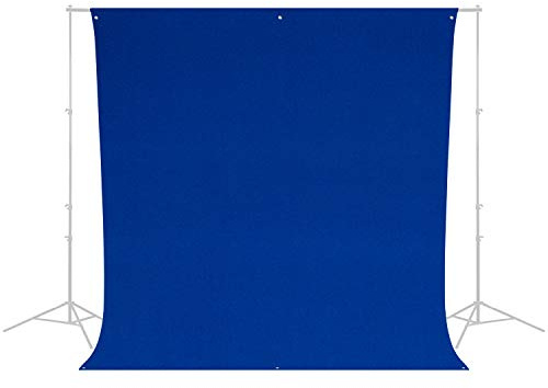 Westcott Wrinkle-Resistant 9' x 10' (2.75 x 3.05m) Backdrop for Photoshoots, Group Portraits, & Photo Booth. Portable and Travel Friendly (Royal Blue/Chroma Key Blue)