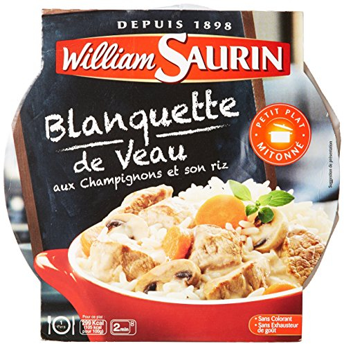 William Saurin Blanquette de Veaux aux Champignons & Son Riz 285 g