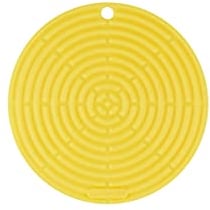 Le Creuset Runder Topflappen aus Silikon, ⌀ 20 cm, Citrus, 93000230403200