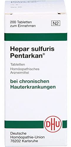 DHU Hepar sulfuris Pentarkan Tabletten bei chronischen Hauterkrankungen, 200 St. Tabletten