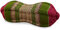 livasia Nackenstützkissen Papayakissen - Ø 13x43cm - Nackenkissen Papayaform, Sofakissen, Lesekissen mit Kapok, Kissen für Garten und Balkon, Reisekissen handgefertigt (Rot/Grün)