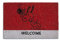 Excelsa Peanuts Zerbino Snoopy, Fibra di Cocco, Rosso, 40 x 60 cm