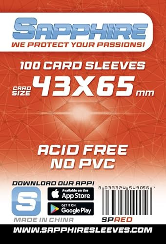 100 Sleeves Sapphire MINI CHIMERA 43 x 66 Schutzhüllen x Brettspiele