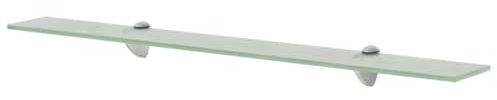 vidaXL Estante Flotante de Cristal Medidas 80x20 cm Grosor del Vidrio de 8 mm