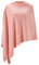Damen-Poncho, leicht, einfarbig, Pullover-Schal, Strick-Cape, elegant, Damen-Oberteil, hellrosa, One size