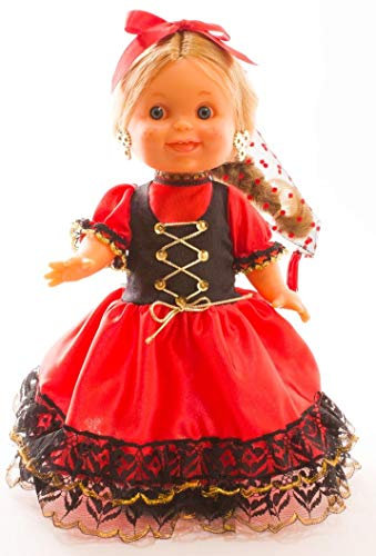 Folk Artesanía Sammelpuppe Lara 32 cm. Piconera Goyesca-Regionalkleid España.