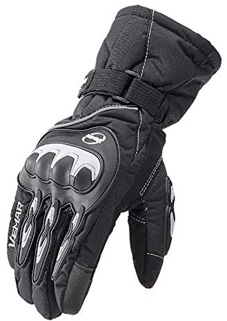 WYYHAA Motorradhandschuhe für Herren, Wasserdicht Und Winddicht Thermo Handschuhe, Warme wasserdichte Motorrad Handschuhe Für Winter Reiten, ATV, Roller, Schneemobile