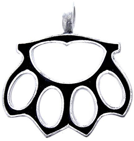 Kiss of Leather No.6 Pewter Knuckle Pendant