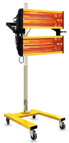 Solary Infrared Paint Curing Lamp, 2100W 220V Short Wave Infrared Paint Drying Lamp with Timer and Wheels, Car Baking Paint Tool