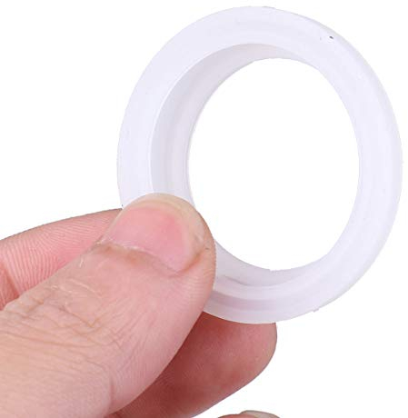 Aislor 10Pcs Dichtungsring Thermosflaschen Silikon Dichtung Lebensmittel für Flasche Deckel 1,5/1,8 inch Auslaufsicher Ersatzteil Weiß 1.5 inches