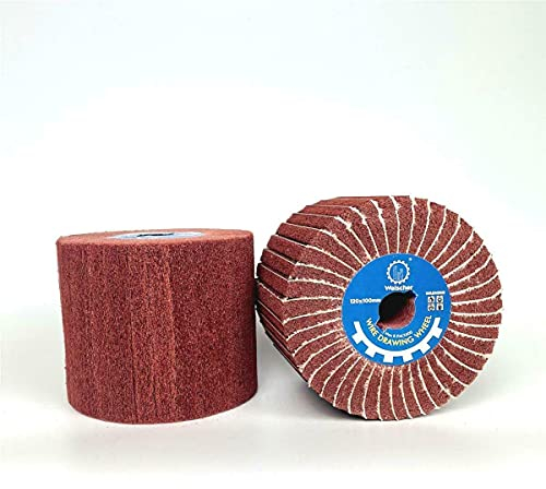 Satinierwalze Schleifwalze Schleifmop 120 x 100 mm Nylon-Vlies Körnung 240