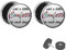 Treuheld® Silberner Fake Plug Add a little Confetti to each day - Bild Ohrstecker mit Motiv für Damen, Herren + Kinder - Anzahl: 1 Paar (2 Stück)