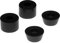 Harilla Skateboard High Elastic PU Longboard Truck Bushings Dichtung Shock Pad Lasche Zubehör Farben Durometer, Schwarz 100A