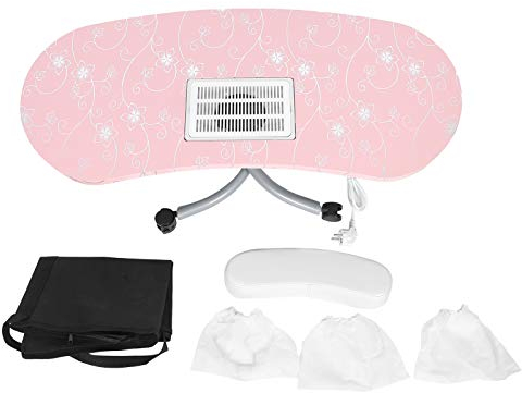 Manikürestation, klappbarer Nageltisch, runde Ecke, gefaltete Aufbewahrung, leicht zu reinigen, leicht zu reinigen für den Home-Salon-Shop(#1)