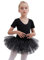 Kinder Ballettkleidung Ballettkleid Mädchen Glitzernder Balletttrikot Ballettanzug Tanzkleid mit Glänzendem Tutu-Rock