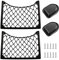 ZHIQIN 2 Stück Kofferraum Netztasche Auto Aufbewahrungsnetz 31x21CM Gepäcknetz Wohnmobil Auto Kofferraum Organizer Kofferraumnetz für Wohnwagen, Boote,Transporter Lieferwagen