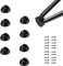 Fimghsoo Protège-Pieds de Table Hairpin Pieds de Protection du Sol pour Hairpin Legs Accessoires pour épingle à Cheveux Pied de Table（8 pièces de protège-Pieds de Table + 20 vis gratuites）…