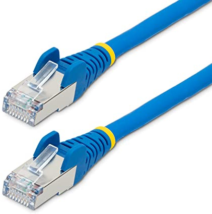 StarTech 3m CAT6a Snagless Netzwerkkabel, S/FTP, 100W PoE, LSZH, Blau | RJ45 Patchkabel, 10 Gigabit LAN, LSZH halogenfrei, 500MHz, 27AWG Kupferleiter, EMI-Schutz, Verlegekabel