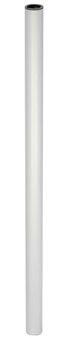 WAGNER Möbelbein/Tischbein/Möbelfuß/Systemrohr TENO - Ø 30 x 613 mm, individuell mit TENO System und QuickClick kombinierbar, Stahl in Aluminium Eloxal-Optik, Tragkraft 50 kg - 12126201