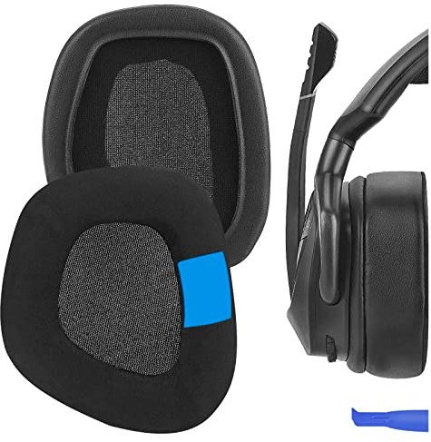 Geekria Sport Cooling-Gel Ersatz-Ohrpolster für Corsair Void Pro, Void Pro RGB, Void Pro RGB SE, Void Elite, Void Elite RGB Kopfhörer, Ohrpolster, Ohrmuscheln Abdeckung Reparaturteile (Schwarz)