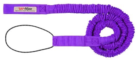 TowWhee - Das Originale Fahrrad-Bungee-Abschleppseil für Kinder, MTB- und Radsport, Stretchzuggurt für weitere Fahrten mit Ihrem Kind, (Kids Original Purple Connect Strap)