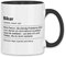 wowshirt Tasse Geschenk für Biker Definition Geburtstag Weihnachten, Farbe:White - Black