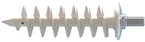 Fischer FID-V M8, Tasselli per Fissaggio su Cappotto e Pannelli Isolanti di Collari Pluviali e Grondaie, Doppia Vite Metrica, Bianco, 90 mm