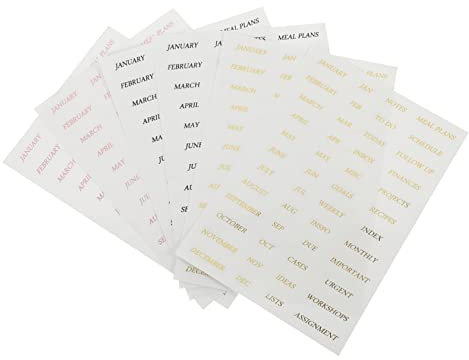 NUOBESTY 6 Blätter Notizbuch der Ocean-Serie Aufkleber mit englischen Wörtern Ozeanaufkleber paketpapier packpapier Etiketten Kalender englisches Wort Aufkleber Tagebuchetikett Visitenkarte