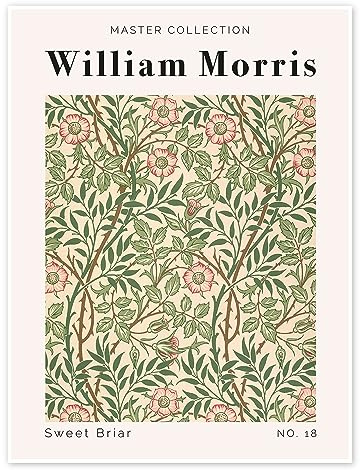 Posterlounge Sweet Briar No. 18 Poster | 50 x 70 cm von William Morris Wandbilder Wanddeko