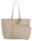 Lacoste Damen Portemonnaie XL Shopping Bag,Mono Irish Cream Farine (N17),Einheitsgröße (One Size)