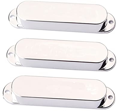 Toyvian Gitarrenzubehör: 3 Gb262 Pickup-abdeckungen Silber Single Coil Gitarre Pickup Ersatzabdeckungen