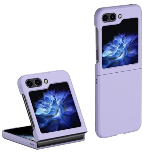 HONLEN Custodia per Telefono Adatta per Samsung Galaxy Z Flip6 / Samsung Galaxy Flip 6 2024 (6.7 Inches), Cover Rigida in Silicone per PC Anti Caduta e Anti Graffio - Viola chiaro