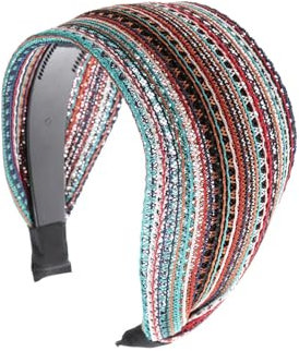 Acpetdr Bandeaux pour femmes, larges bandeaux antidérapants pour cheveux de femmes, bandeaux épais avec dents, accessoires de cheveux tendance pour femmes et filles