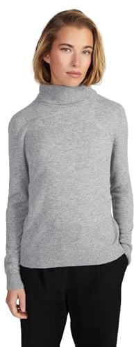 Style & Republic Damen Rollkragenpullover aus 100% Kaschmir, Klassische Passform, stilvoller Premium-Cashmere-Feinstrickpullover für Herbst und Winter, Designed in Berlin