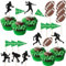 Xsstarmi 24 Pack Football Cupcake Toppers Rugby Ball Superbo Cupcake Toppers Football Players Cupcake Picks for Baby Shower Boys Birthday Sports Party Cake Decorations
