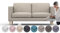 comfortly Bezug für Karlstad 2-Sitzer-Sofa, Ersatz-Schonbezug, strapazierfähig, 7-teilig, Haustier- und schmutzabweisend, strapazierfähiges Nano-Tech-Gewebe, leicht zu reinigen und zu ersetzen,