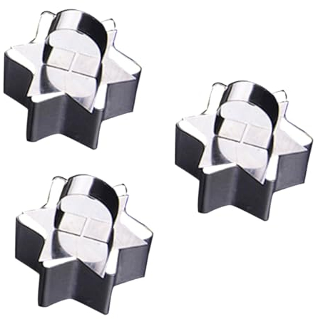 ANDRESLAD 3st Sushi-form Kuchenform Keksform Pfannkuchen-gebäck-ring Runder Mousseform Mit Stopfer Form Mit Drücker Dessertringe Gebäckring Ausstechformen Backringe Diy-keks Silver