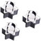 ANDRESLAD 3st Sushi-form Kuchenform Keksform Pfannkuchen-gebäck-ring Runder Mousseform Mit Stopfer Form Mit Drücker Dessertringe Gebäckring Ausstechformen Backringe Diy-keks Silver