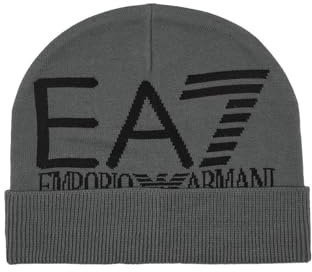Emporio Armani EA7 Beanie Hat Mountain Visibility Mütze Herren, Volcano/Black, 56