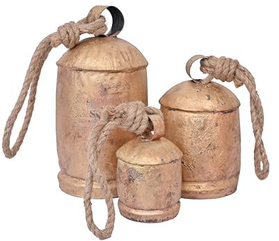 Vintage Harmony Türglocken Rustikale Bauernhaus Weihnachten Dekor Harmonie Kuh Glocken - Vintage Shabby Chic Weihnachten Dekor Rustikale Weihnachten Türglocken