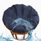 Nur Papasan-stuhlkissenbezüge, Abnehmbarer Papasan-kissenbezug Mit Reißverschluss, Papasan-kissenbezug, Wasserabweisendes Papasan-stuhlkissen(Size:Diameter 100cm (39.4 inches),Color:Marineblau)
