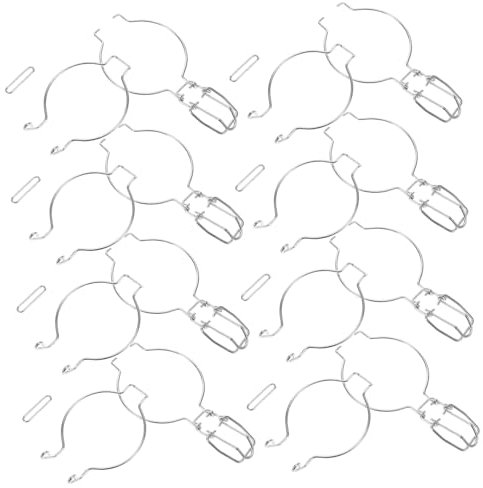 Garneck Edelstahl Drahtverschluss Für Einmachgläser – 10 Stück Universelle Verschlussschnallen Für Sichere Versiegelung Von Glasbehältern Mit EIN-Knopf-Bedienung