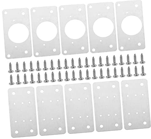 Placa de reparación de bisagras, 20 piezas de placa de reparación de bisagra de puerta de armario de cocina de acero inoxidable for armario